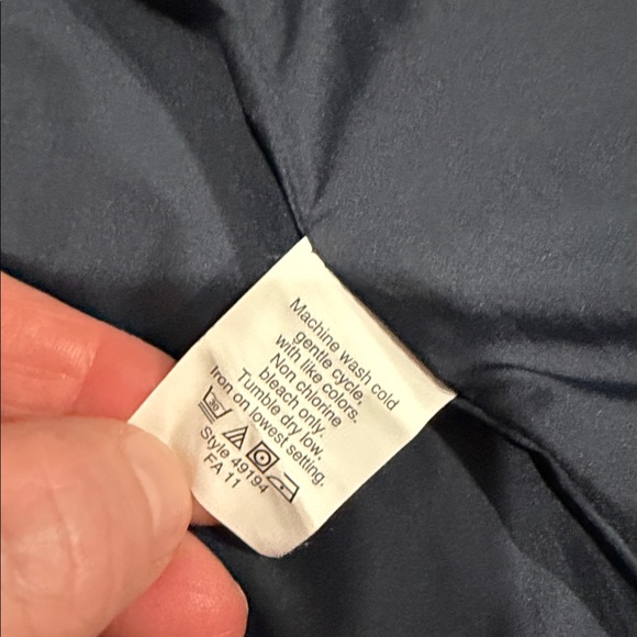 J. Crew Dark Blue Quilted Down Vest Size XS - Picture 9 of 12